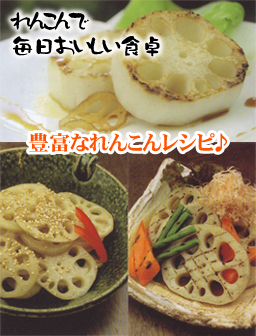 豊富なれんこんレシピ